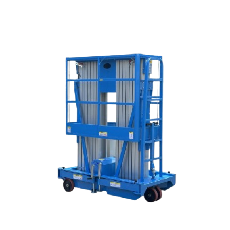 Elevador de doble mástil de aluminio